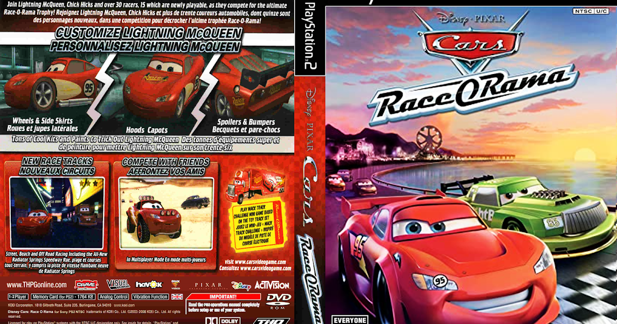 Revivendo a Nostalgia Do PS2: Cars Race O-Rama DVD ISO RIPADO PS2